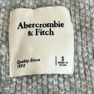 Abercrombie Houndstooth Sweater Vest Gray Preppy Golfcore V Neck Knit Size S thumbnail 10