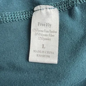 Free Fly All Day Pocket Leggings Womens Large Teal Ankle Solid Athleisure Active thumbnail 10