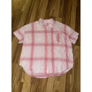Victoria's Secret Pink Sz‎ XL Plaid Short Sleeve Pajama Set Cotton Pajamas thumbnail 6