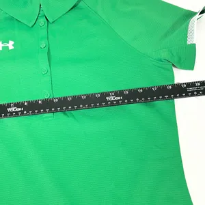 Under Armour HeatGear Polo Women Vibrant Sz S Green‎ Loose Fit Athletic Workout thumbnail 9