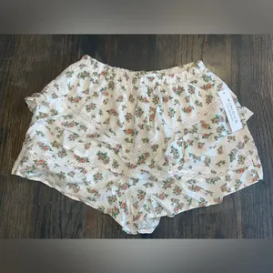 Kirious LA Vintage Floral Lace Trim Shorts Cottagecore Romantic‎ Loungewear F33 thumbnail 3
