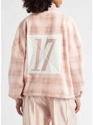Boys Lie Alex On My Team A1 Quarter Zip Pullover Pink Plaid thumbnail 3