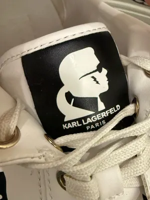 KARL LAGERFELD Cate Choupette Print Black White Women’s Sneakers Size 7M US 37.5 thumbnail 14
