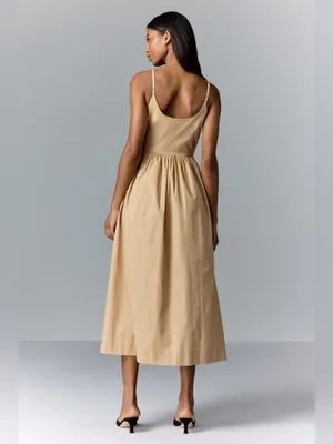 Moon River Sleeveless Square Neck Midi Dress Size Large thumbnail 2