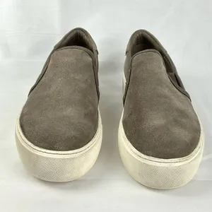 UGG Jass Gray Suede Platform Sneakers Sz 8.5 Slip On Casual thumbnail 2