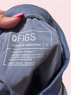 Figs Blue Women's Zamora Jogger Scrub Pants with Drawstring thumbnail 3
