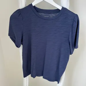 Aerie Navy Soft Puff Sleeve Short Sleeve Tee Size Large thumbnail 1