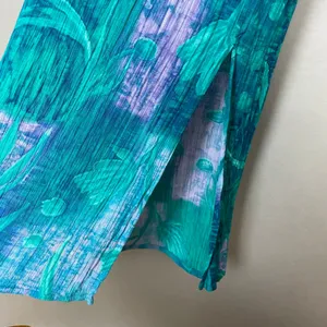 Two Piece Dress Blouse Floral Crinkle Fabric Sleeveless Shift Summer Casual thumbnail 13