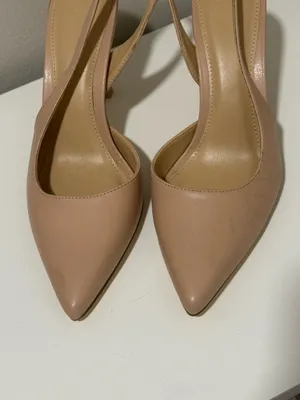 Justfab nude slingback heels thumbnail 6