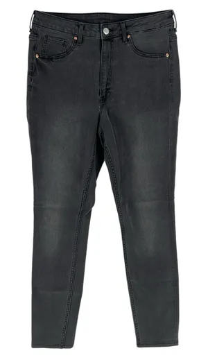H&M Curvy Jegging Womens‎ Skinny Jean Size 10 High Waist Stretch Charcoal Denim thumbnail 1