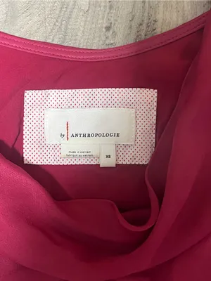Anthropologie Fuchsia Pink Midi Slip Dress thumbnail 2