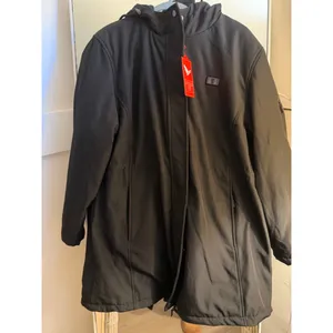 NEW Mid Length 15 Heat Zones Heated Pockets Hood Jacket Coat 2X thumbnail 4