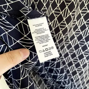 Ann Taylor flutter sleeve black white‎ geometric patterned women's size small thumbnail 4
