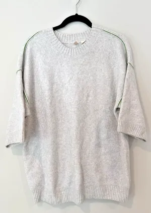 Anthropologie Moth Sweater Women's Oversize Crewneck Wool Blend Size Medium thumbnail 1