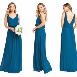 Show Me Your Mumu Extra Large Kendall Deep Jade Chiffon Dress NWT XL Wedding thumbnail 2