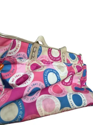 COACH Multicolor Large Logo Diaper Bag Tote Bag thumbnail 3