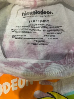 Nickelodeon Hey Arnold Tie-Dye White and Purple T-Shirt Tee Size S thumbnail 3