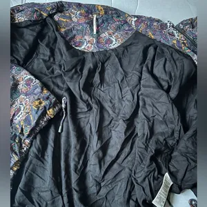 Free People Women’s Floral Bomber Jacket Size Small thumbnail 4