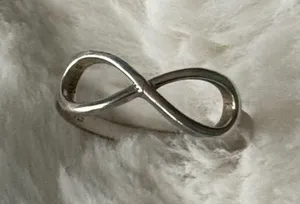 Sterling Silver Infinity Symbol Ring thumbnail 1