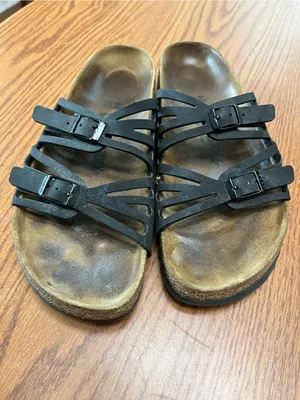 Birkenstock Women's Black Triple-Strap Slide Sandals thumbnail 4