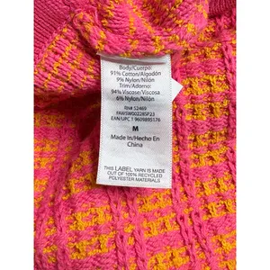 Free Assembly Pink Orange Textured Knit Mini Sweater Skirt Size Medium NWT‎ thumbnail 8