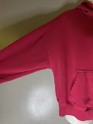 PINK Victoria's Secret Hoodie Womens Medium Red Full Zip Fleece Logo Sweatshirt thumbnail 5
