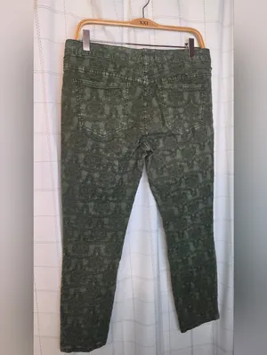 Free People Skinny Floral Jacquard Jeans thumbnail 5