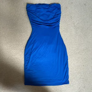 Windsor Blue Strapless Homecoming Dress thumbnail 1