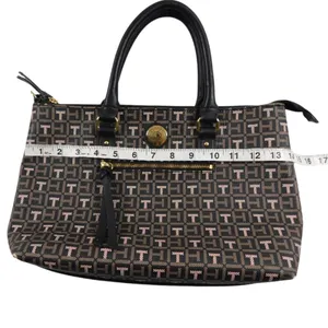 Tommy Hilfiger Monogram‎ Satchel Tote Bag – Brown/Black thumbnail 11