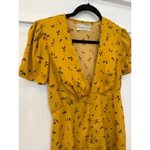 Urban Outfitters Jen Floral Empire Waist Button Down Mini Dress, S thumbnail 5