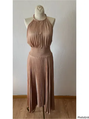 A.L.C. Frank Renzo II Satin Pleated Dress Bella size 6 thumbnail 2
