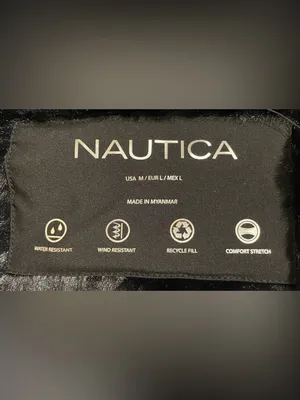 Nautica NWT Women Size M Black Hooded Puffer Jacket Coat Water Resistant Stretch thumbnail 9