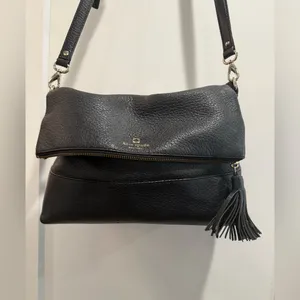 Kate Spade Large Maria Southport Avenue Black‎ Leather Cross Body thumbnail 3