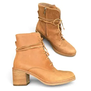 Ugg Oriana Boots Chestnut/Tan Sz 8.5 Side Zip Lace Up Western Prairie Fall thumbnail 5
