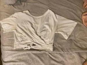 Aerie Front Twist Tee Crop thumbnail 2