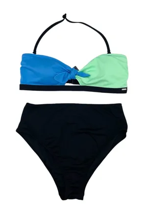 Victoria's Secret PINK Lightly Lined Bandeau High Waisted Mini Bikini Size Large thumbnail 1