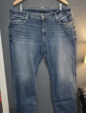 Silver Jeans Women's Blue Denim Jeans thumbnail 1