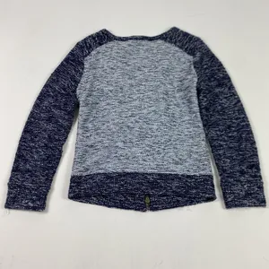 J Crew Sweater Womens XS Blue White‎ Marled Full Zip Knit Cardigan Long Sleeve thumbnail 7