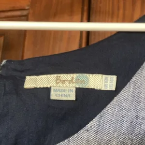 BODEN 100% Linen Chambray Blue White Embroidered Sleeveless Dress Size 14 thumbnail 4