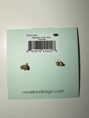 enewton earrings gray cross stud thumbnail 3