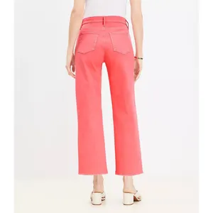 NWT Womens Size 6 6x27 1/2 Ann Taylor LOFT High Rise Wide Leg Crop Jeans NEW thumbnail 2