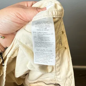 Madewell Women's Low Slung Cargo Beige Pants‎ Size 27 thumbnail 6
