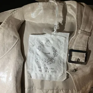 Cino Metallic 100% Linen Utility Jacket Snap Front‎ Moto Style Size Small New thumbnail 6