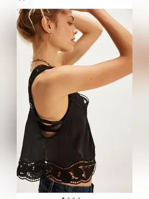 Free People Ruthie Crop Top- size Large thumbnail 2