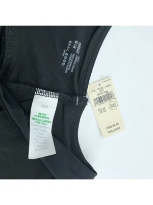 Aerie Bikini Top Removable Cups Scoop Neck Black M thumbnail 3