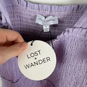 NWT Lost + Wander Angel in Disguise Maxi Dress‎ Small Lavender Smocked Cottage thumbnail 5
