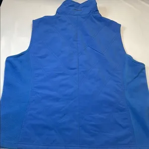 Columbia Blue Fleece Lined Full Zip‎ Vest Women's XL thumbnail 4