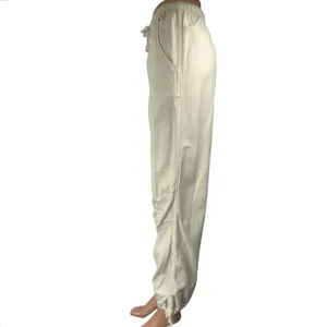 Aritzia TNA Women's Cream White High Rise Straight Leg Trousers Jogger Pants S thumbnail 2