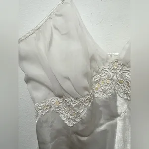 Victoria’s Secret Vintage Gold Label Teddy Ivory Lace Sequins Bodysuit Fairy thumbnail 6