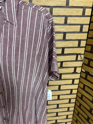 Time and tru burgundy stripe fit and flare dress size large thumbnail 4